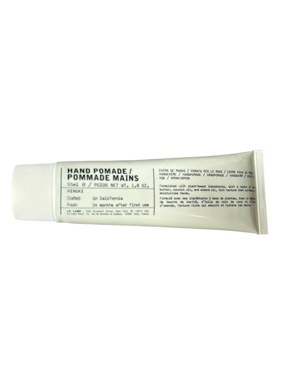 Le Labo Hinoki Hand Pomade  55ml.  1.8 Fl Oz. Brand New Sealed!